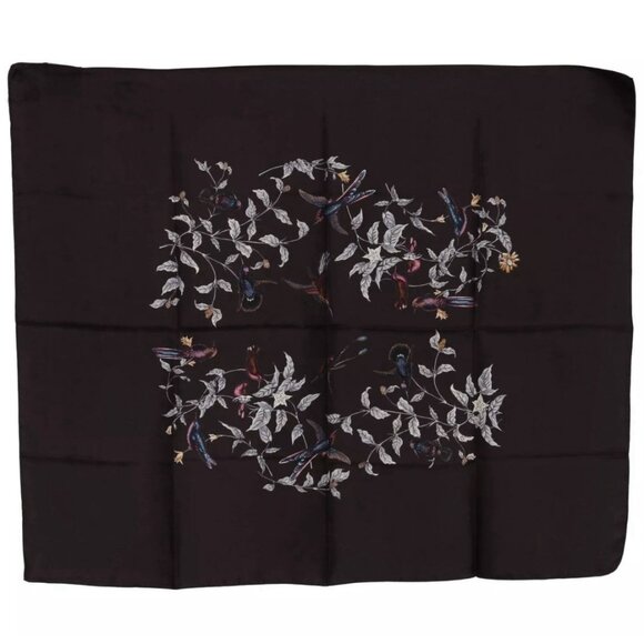 NWT Dolce & Gabbana Elegant Silk Scarf Wrap in Luxe Brown - Picture 1 of 7